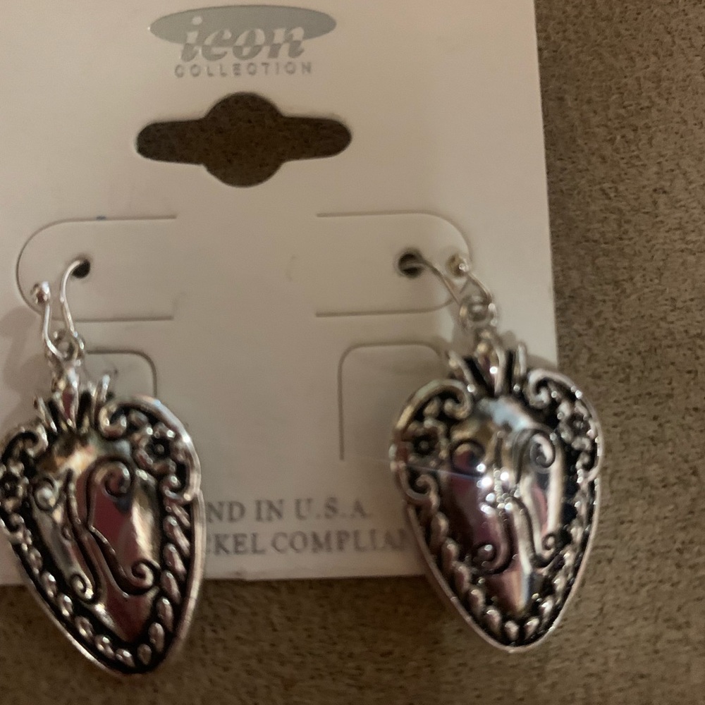 New letter “K” earrings for pierced ears.